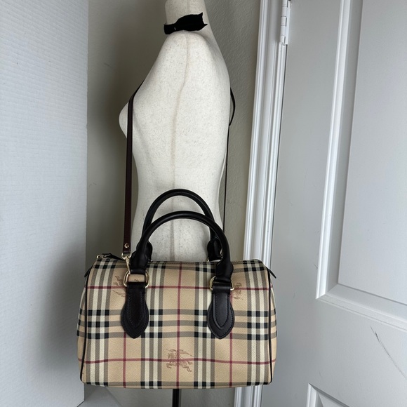 BURBERRY NOVA CHECK SATCHEL BOSTON BAG UNBRANDED STRAP - Picture 10 of 11